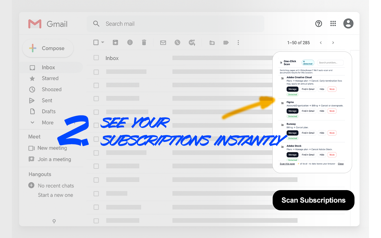 Panel open with detected providers